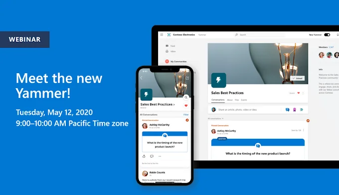 New Yammer webinar